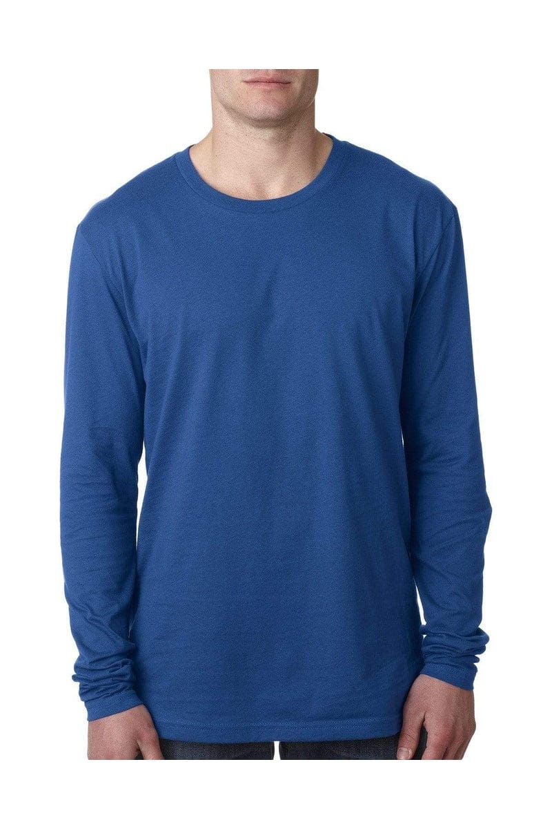 Next Level N3601: Men's Cotton Long-Sleeve Crew in 