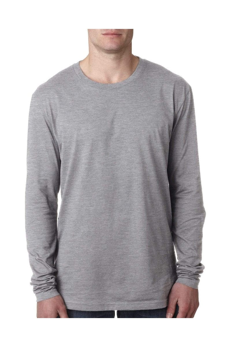 Next Level N3601: Men's Cotton Long-Sleeve Crew in 