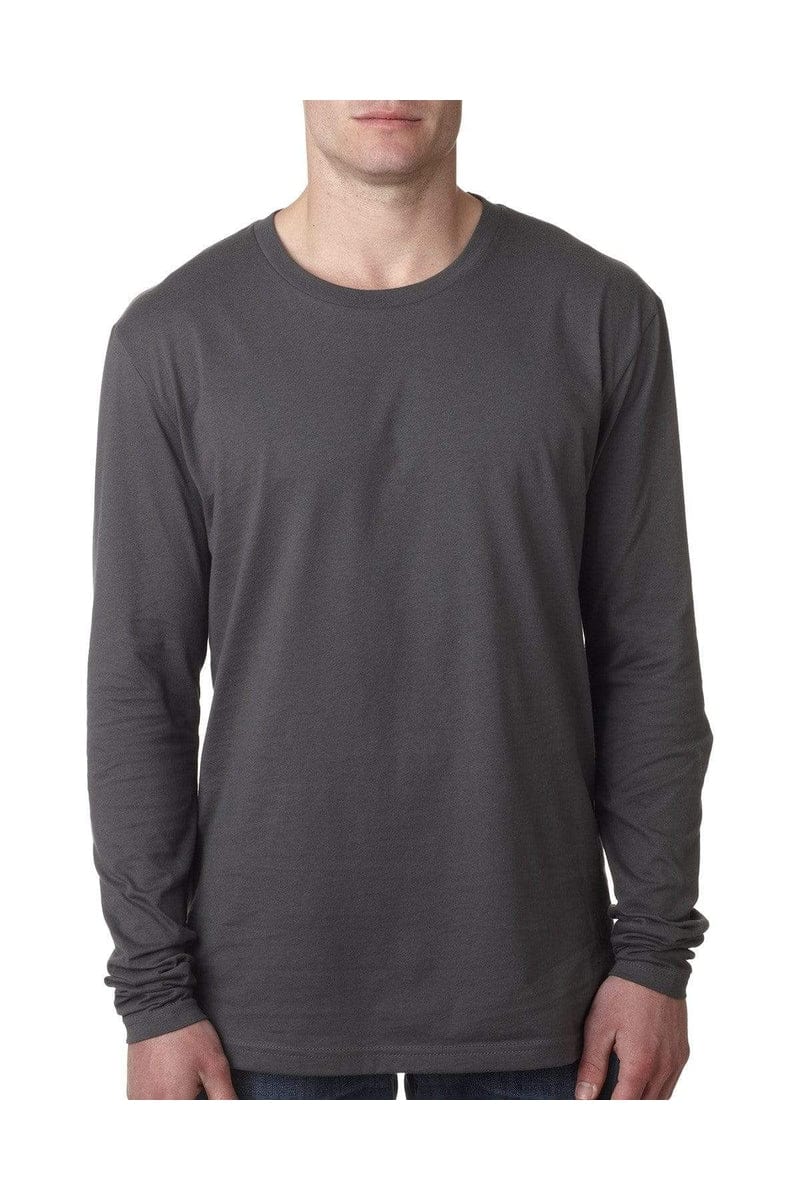 Next Level N3601: Men's Cotton Long-Sleeve Crew in 