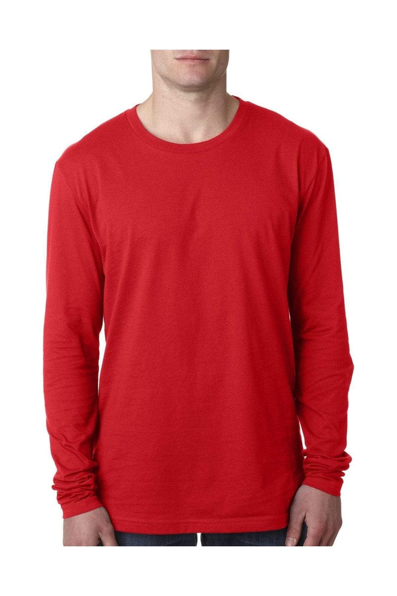 Next Level N3601: Men's Cotton Long-Sleeve Crew in 