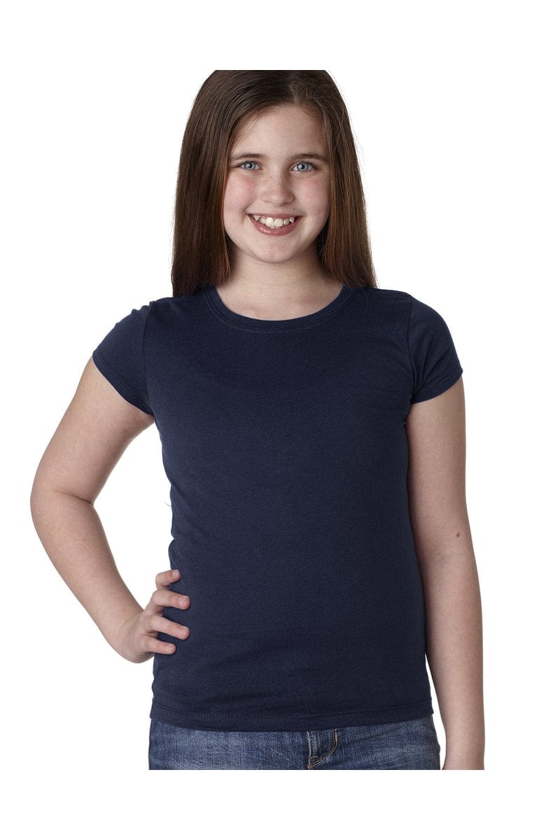 Next Level N3710: Youth Girls’ Princess T-Shirt in Midnight Navy