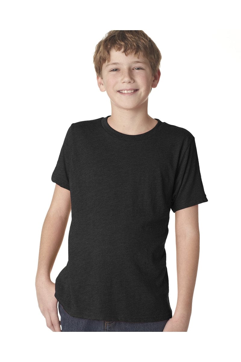 Next Level N6310: Youth Triblend Crew in Vintage Black