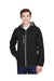 North End 88166: Men's Prospect Two-Layer Fleece Bonded Soft Shell Hooded Jacket