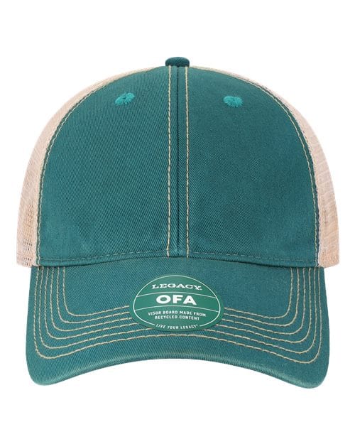 OFA-Old Favorite Trucker Cap in Marine Blue/ Khaki