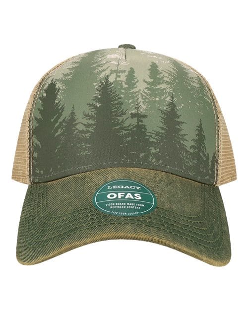 OFAFP-Old Favorite Five-Panel Trucker Cap in Deep Forest