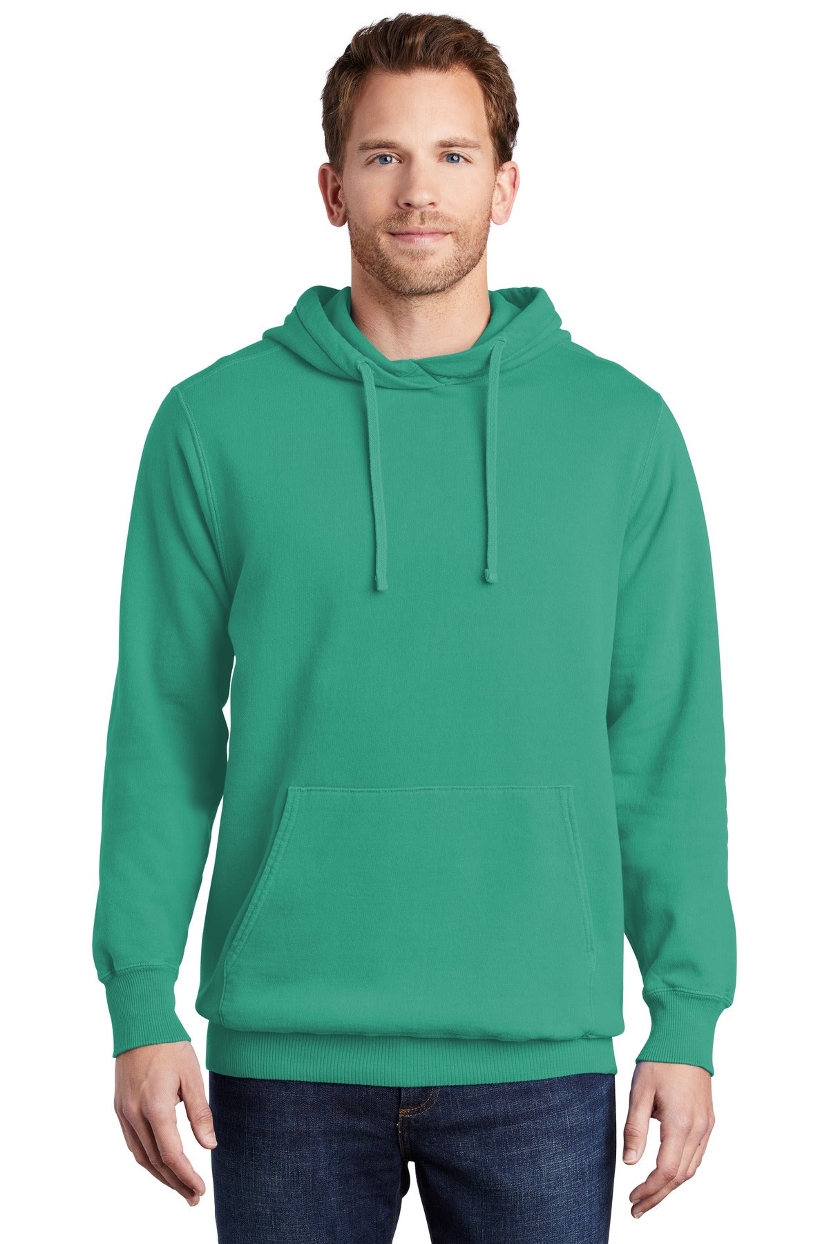 Port & Company PC098H: Beach Wash Garment-Dyed Pullover Hooded Sweatshirt