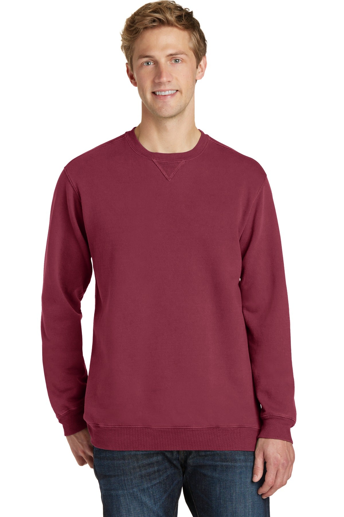 Port & Company ®  Beach Wash ™  Garment-Dyed Sweatshirt PC098