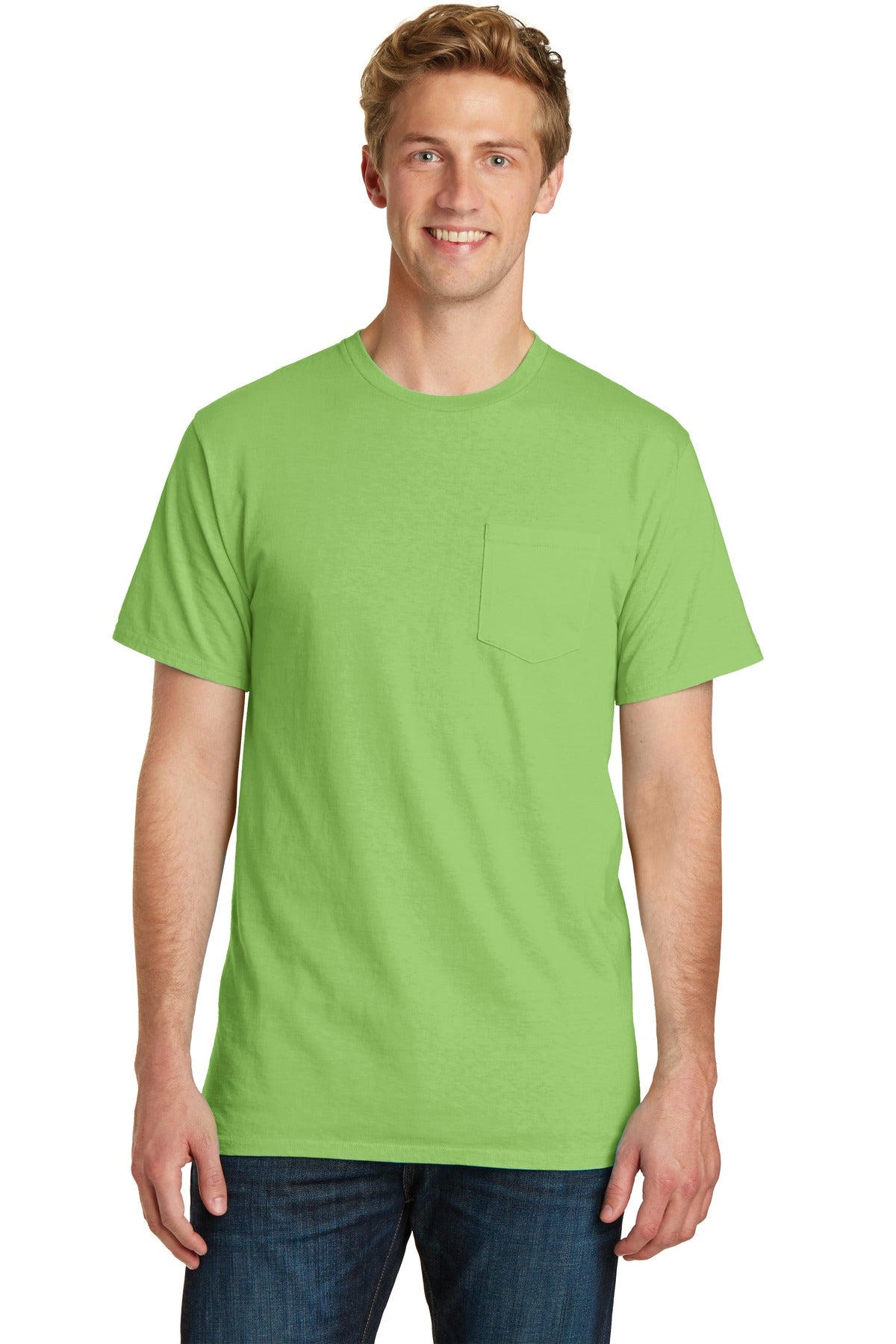 Port & Company ®  Beach Wash ™  Garment-Dyed Pocket Tee.  PC099P