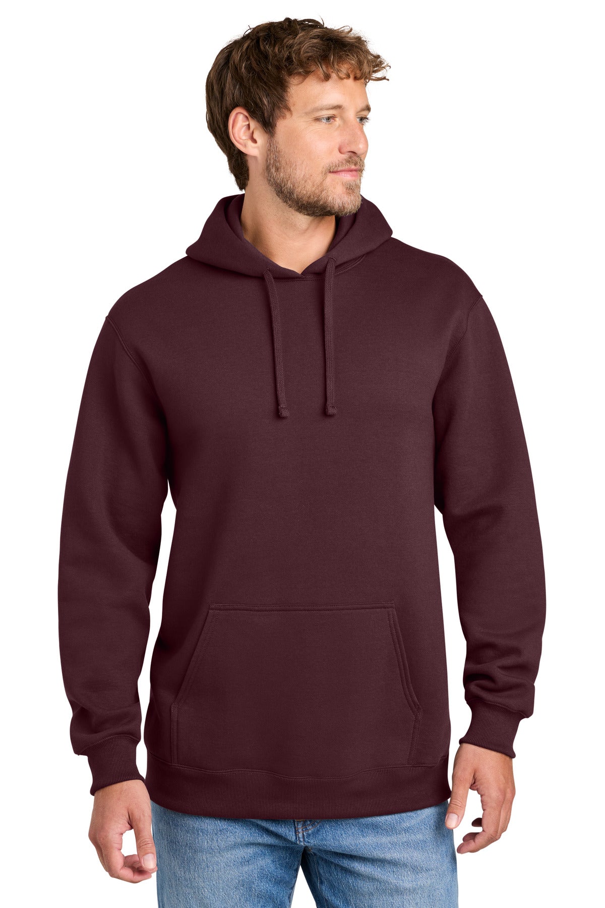 Port & Co PC170H Foundation Fleece Pullover Hooded Sweatshirt