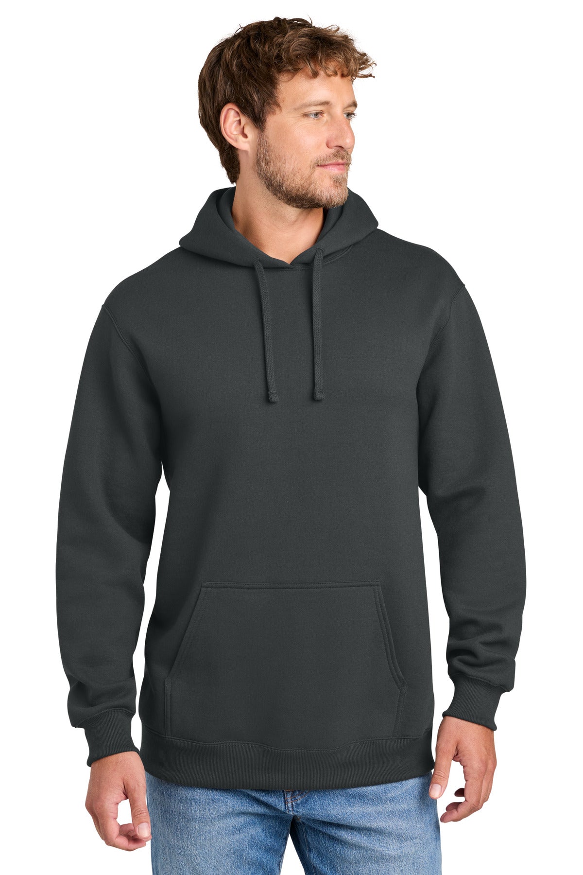 Port & Co PC170H Foundation Fleece Pullover Hooded Sweatshirt