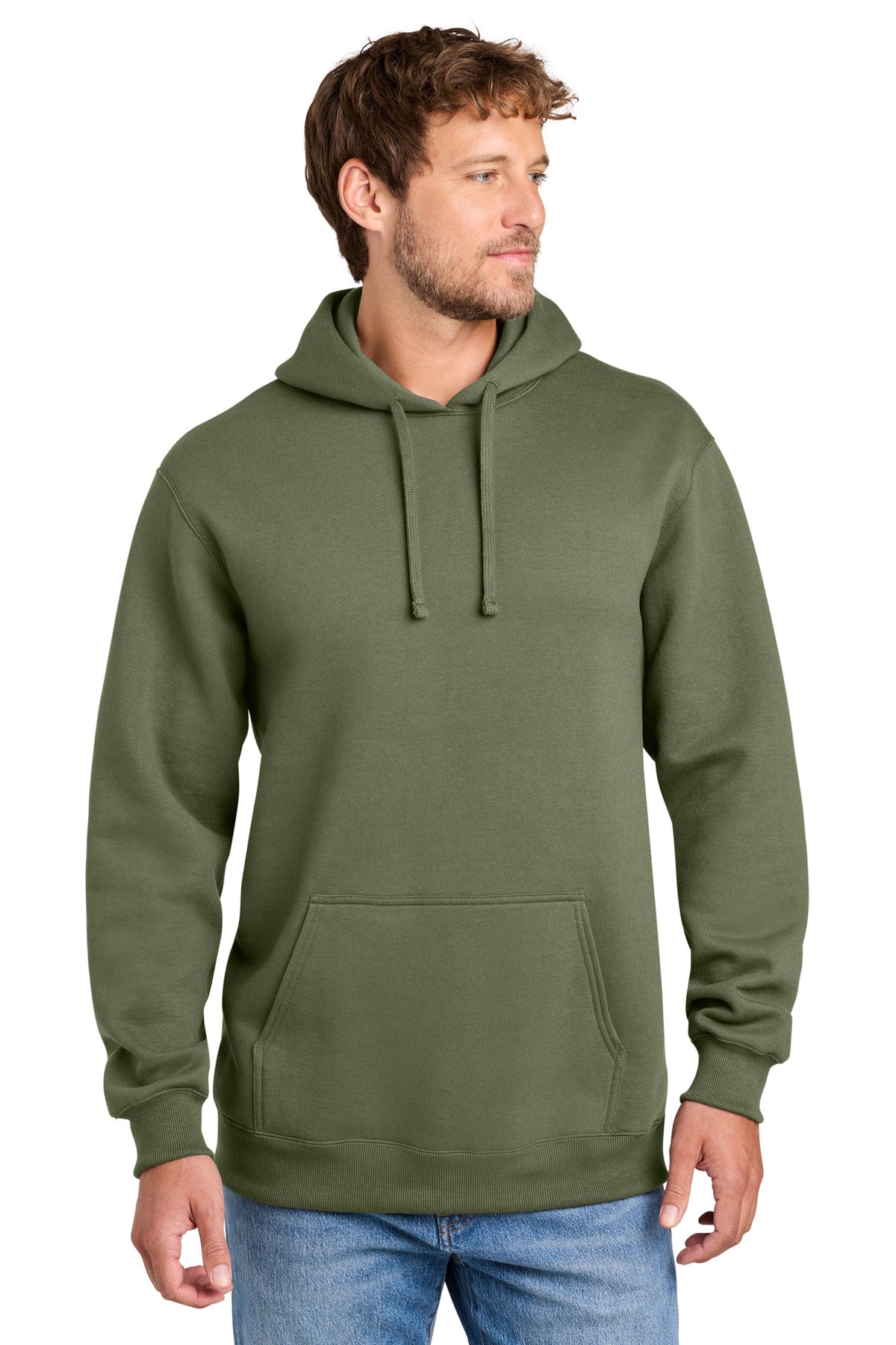 Port & Co PC170H Foundation Fleece Pullover Hooded Sweatshirt