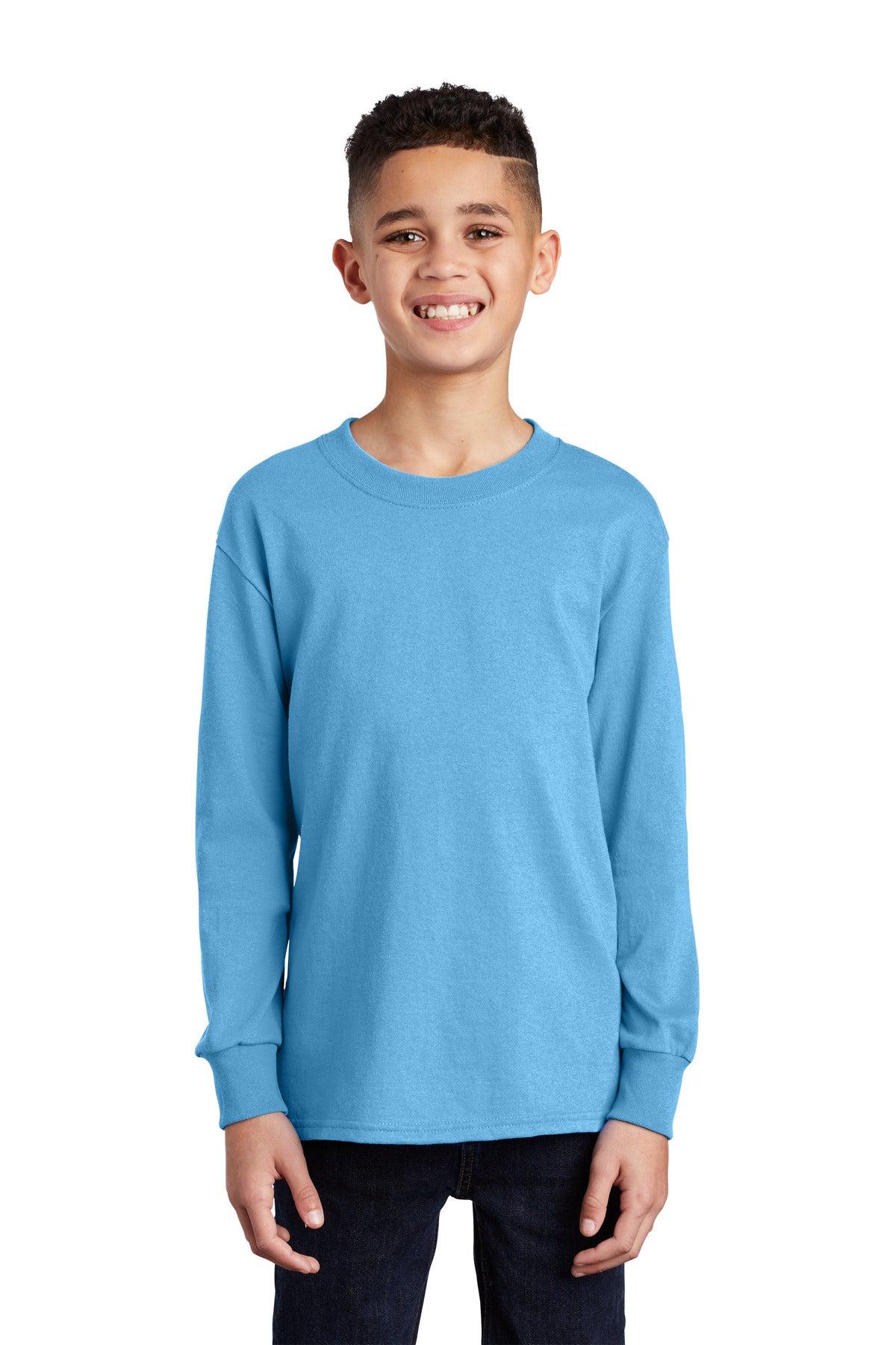 Port & Company ®  Youth Long Sleeve Core Cotton Tee. PC54YLS