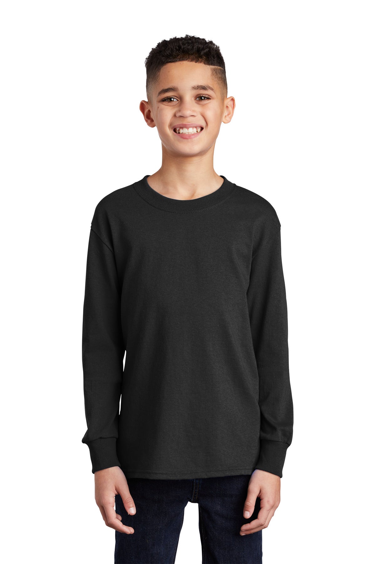 Port & Company ®  Youth Long Sleeve Core Cotton Tee. PC54YLS