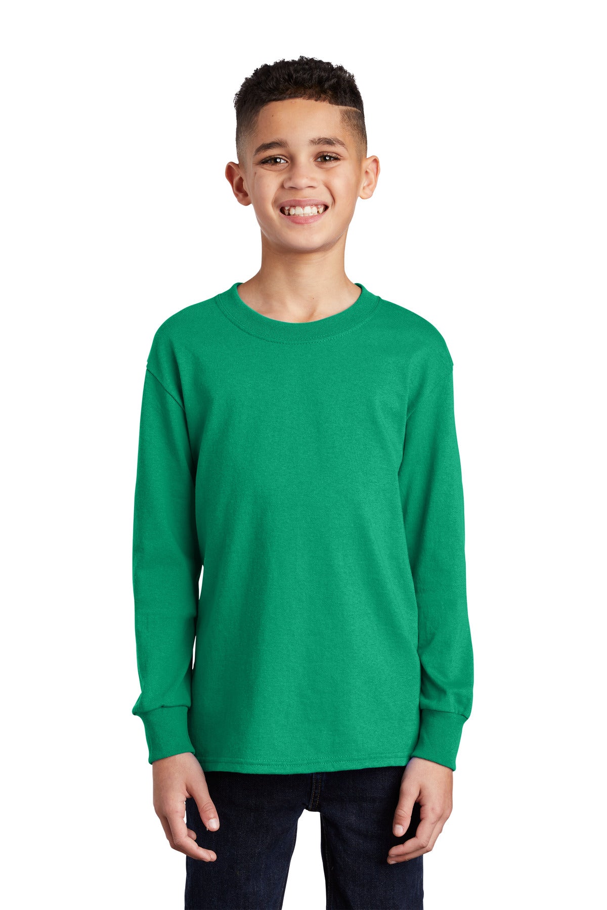 Port & Company ®  Youth Long Sleeve Core Cotton Tee. PC54YLS