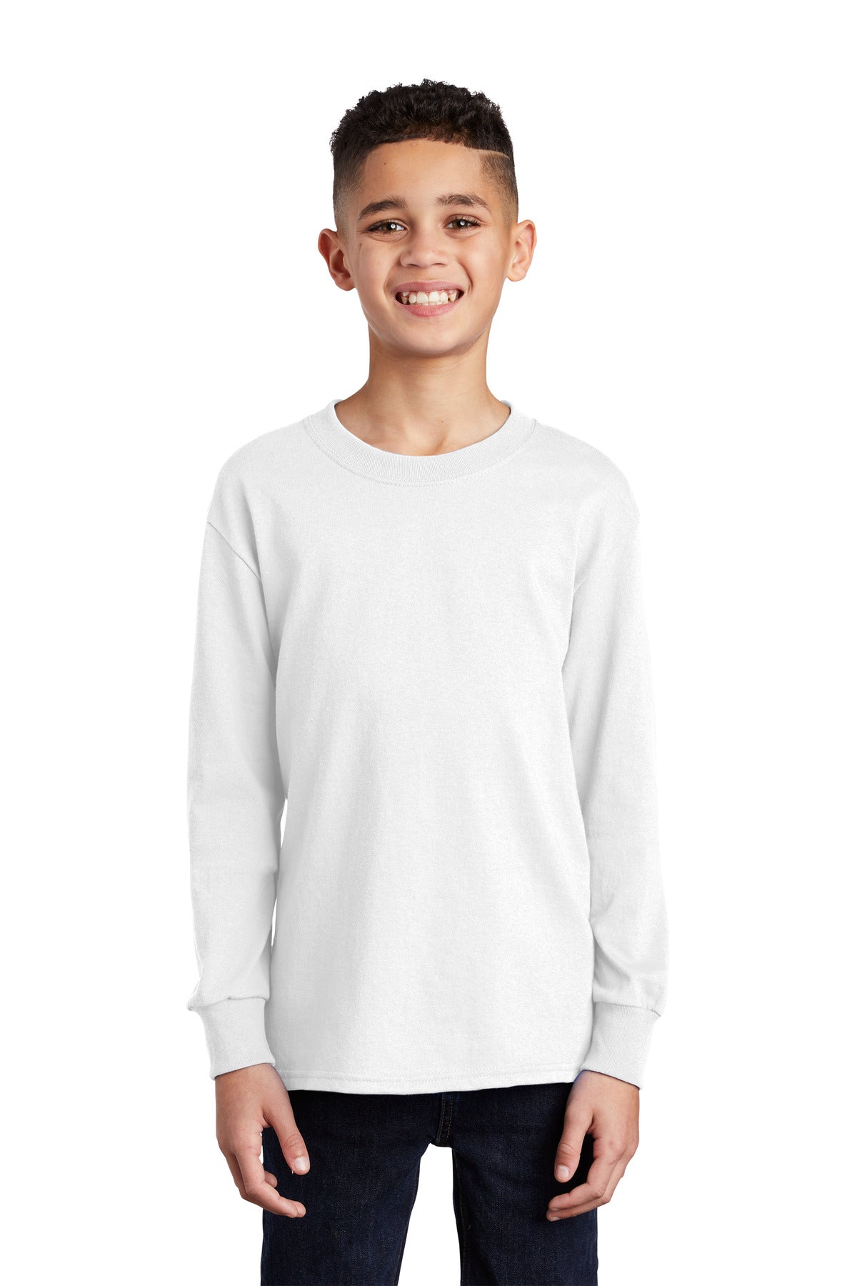 Port & Company ®  Youth Long Sleeve Core Cotton Tee. PC54YLS