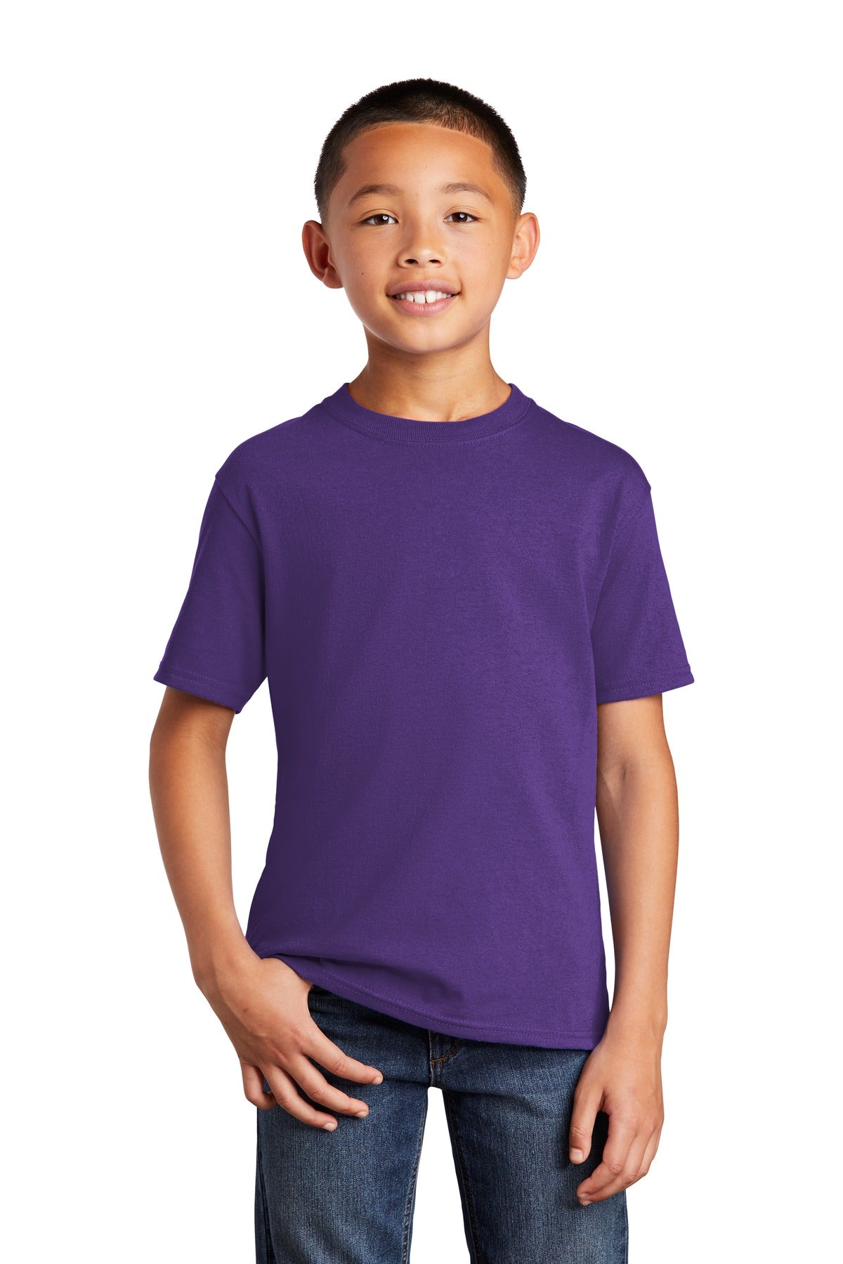 Port & Company ®  - Youth Core Cotton Tee. PC54Y, Traditional Colors