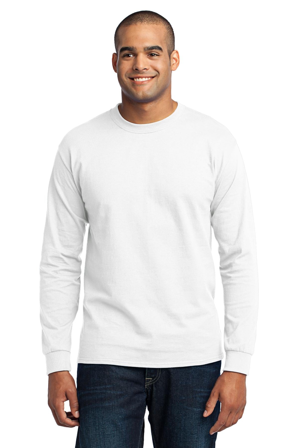 Port & Company PC55LST Tall Long Sleeve Core Blend Tee.