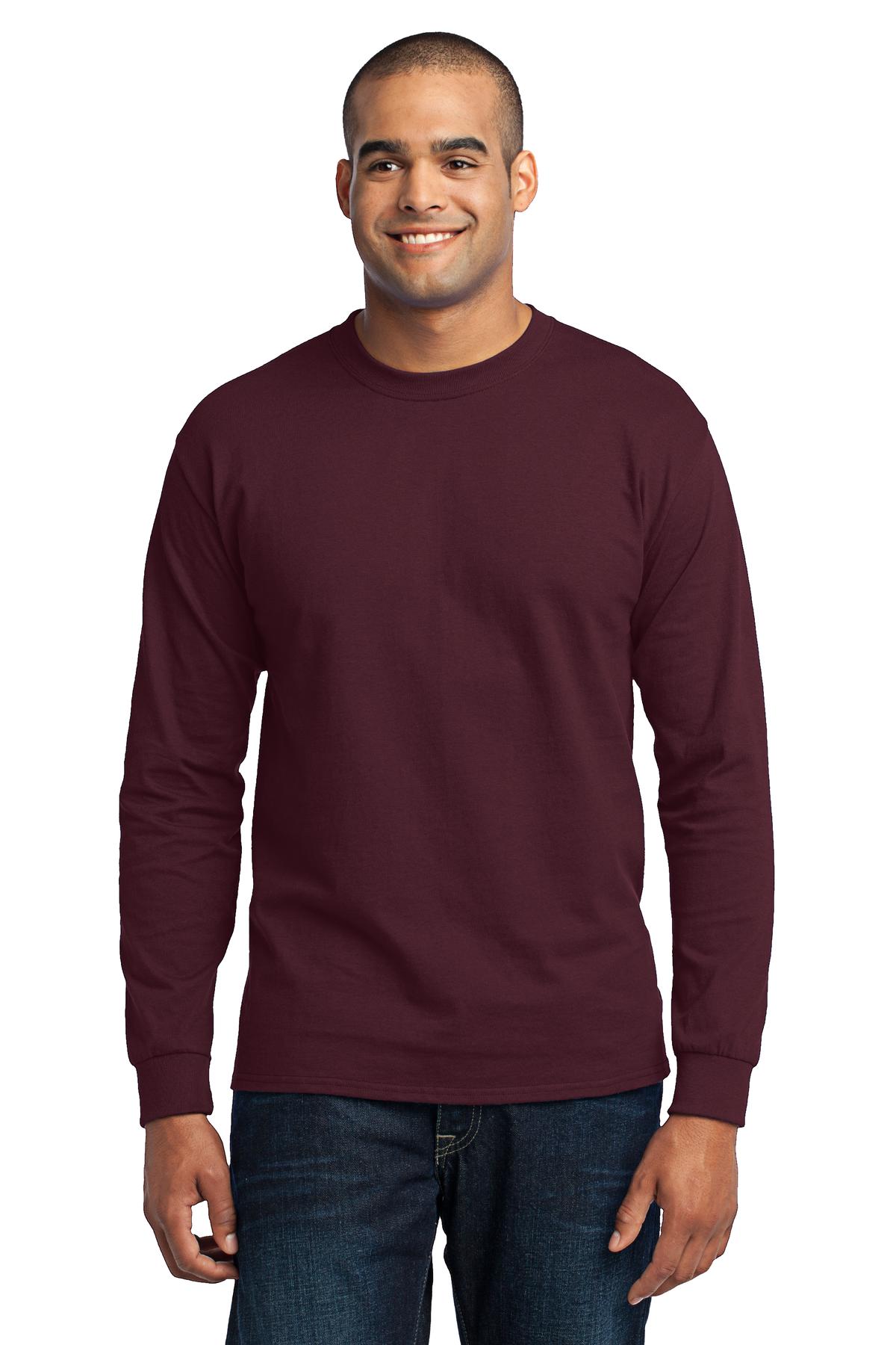 Port & Company PC55LST Tall Long Sleeve Core Blend Tee.