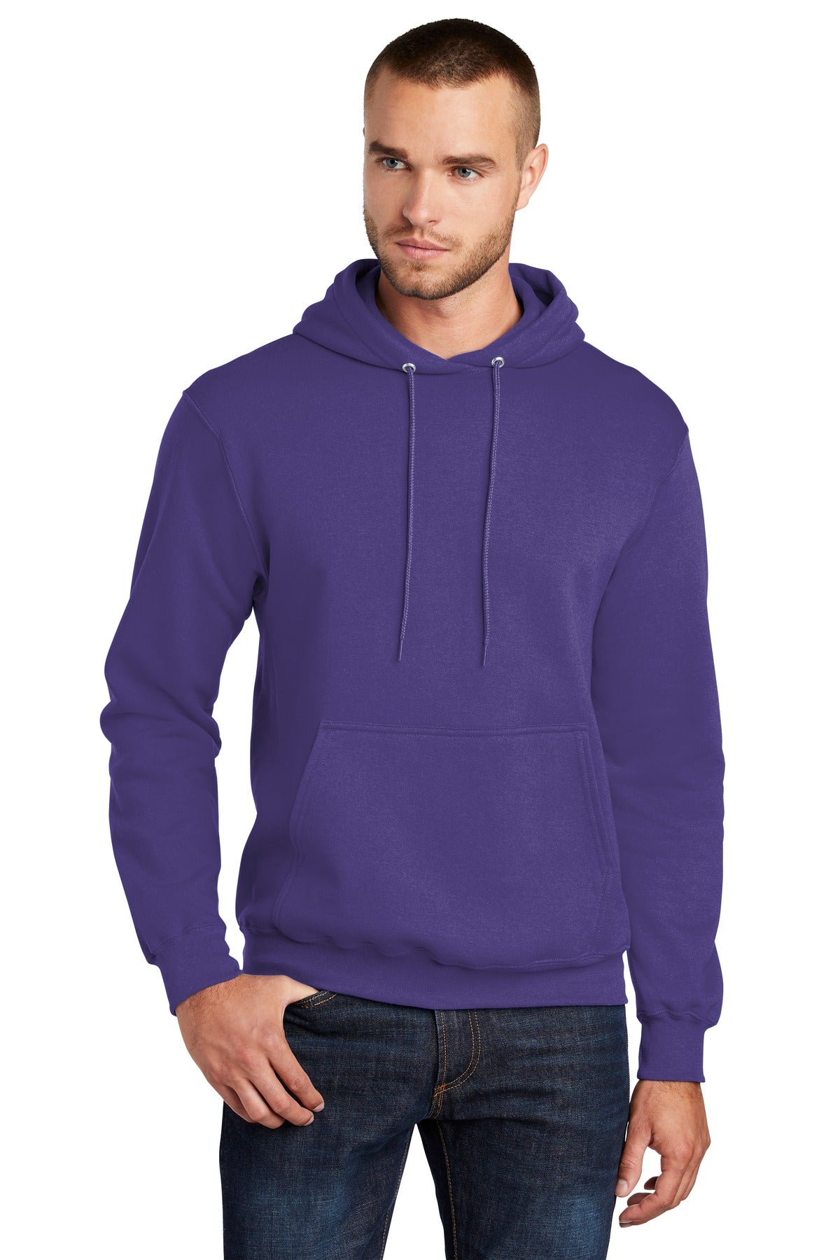 Port & Company PC78H: Core Fleece Pullover Hooded Sweatshirt