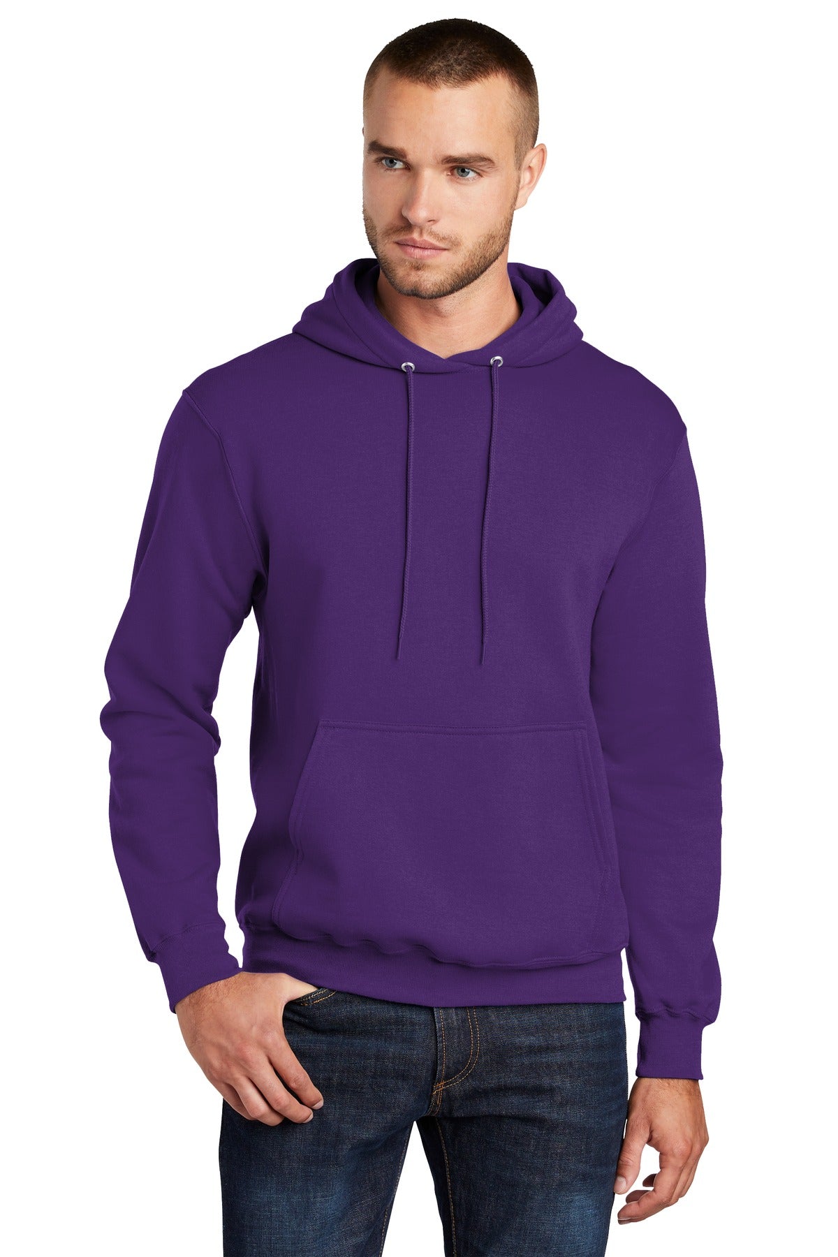 Port & Company PC78H: Core Fleece Pullover Hooded Sweatshirt
