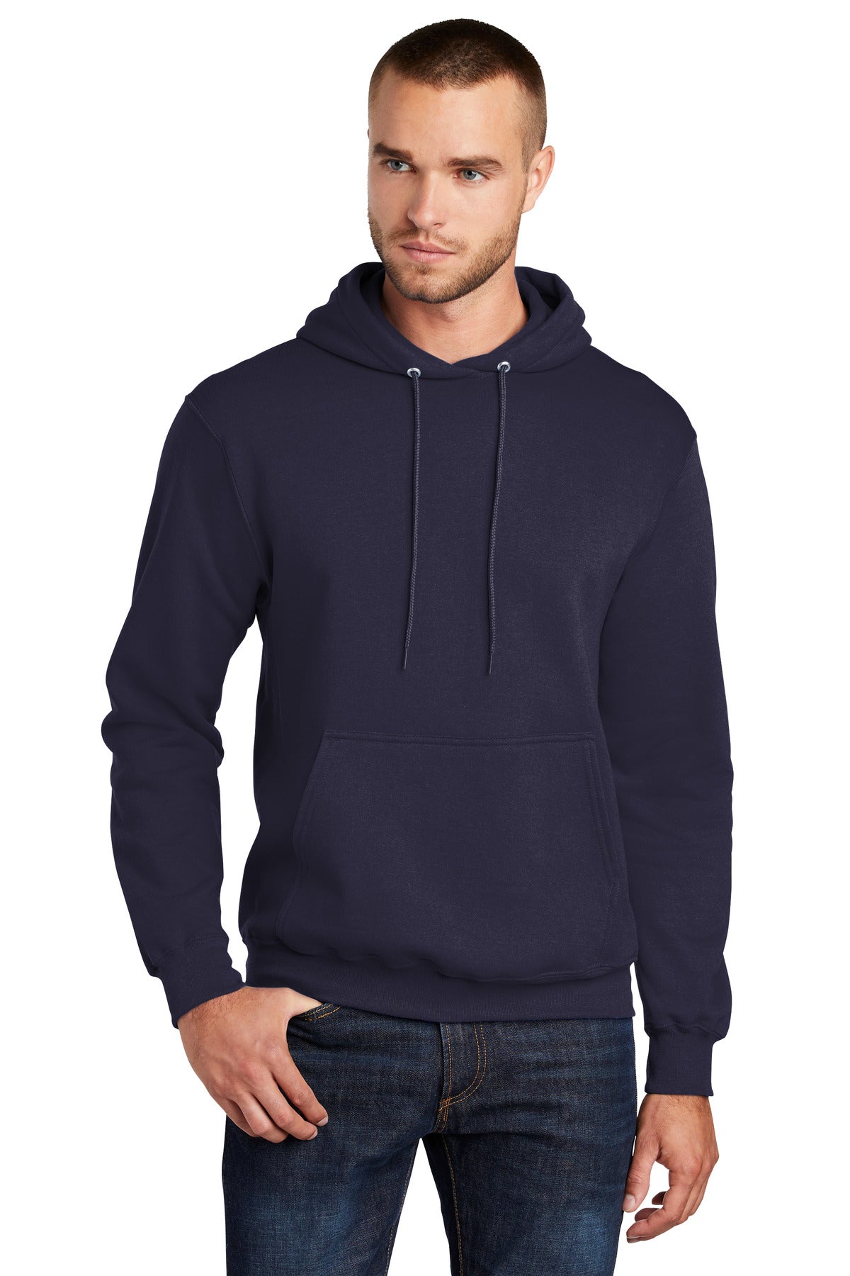 Port & Company PC78H: Core Fleece Pullover Hooded Sweatshirt