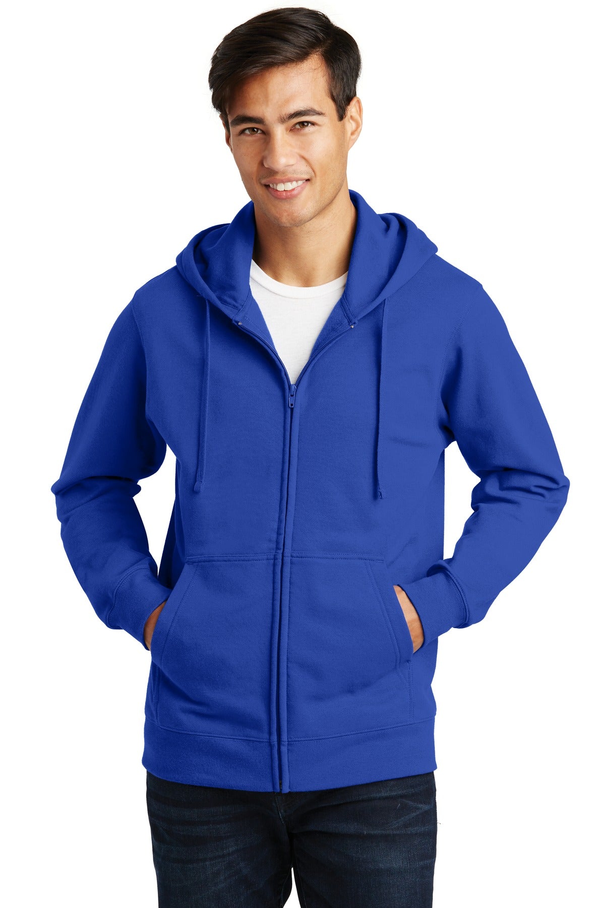 Port & Company ®  Fan Favorite Fleece Full-Zip Hooded Sweatshirt. PC850ZH, Basic Colors