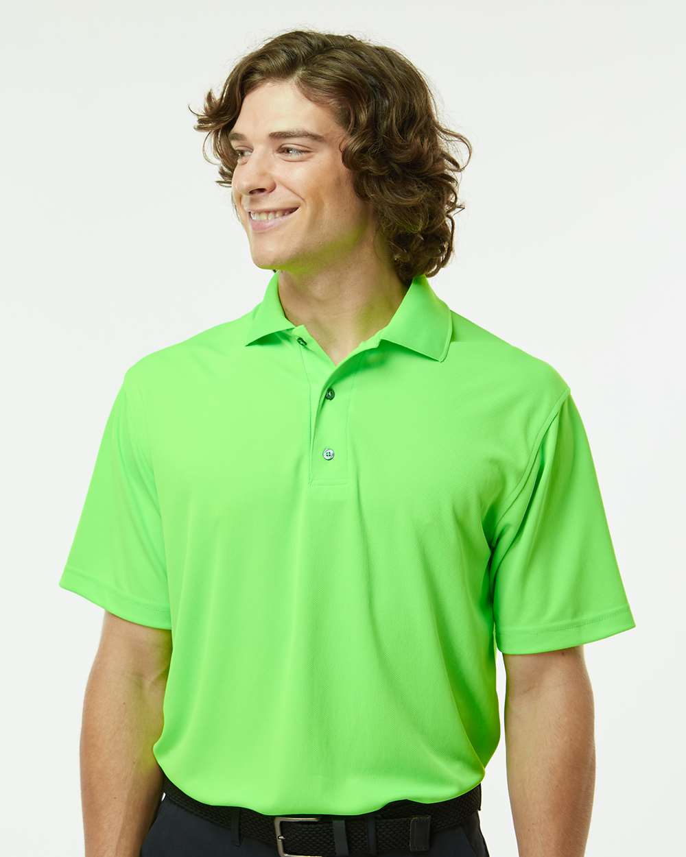 Paragon Polos Paragon 100 Men's Saratoga Performance Mini Mesh Polo