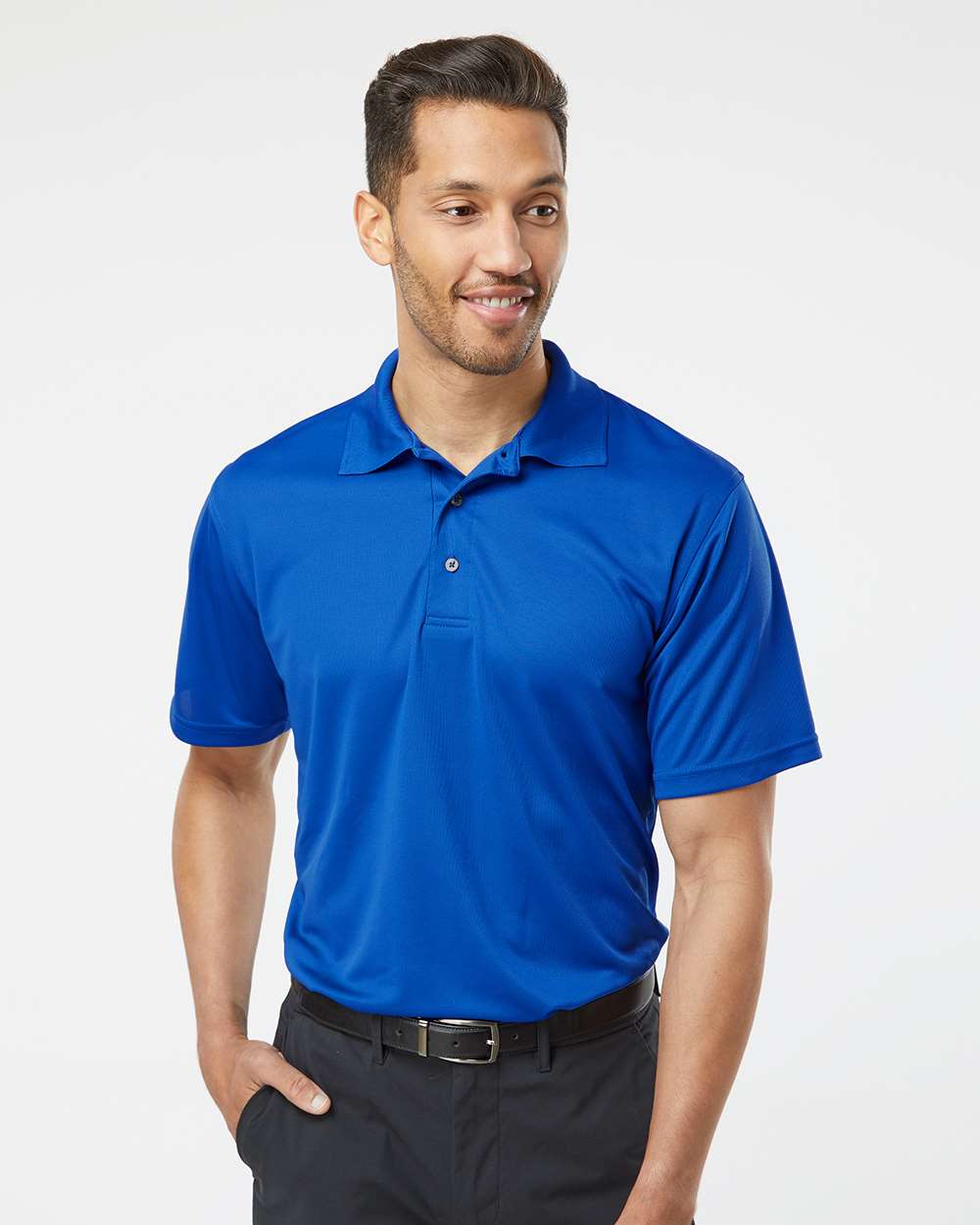 Paragon Polos Paragon 100 Men's Saratoga Performance Mini Mesh Polo