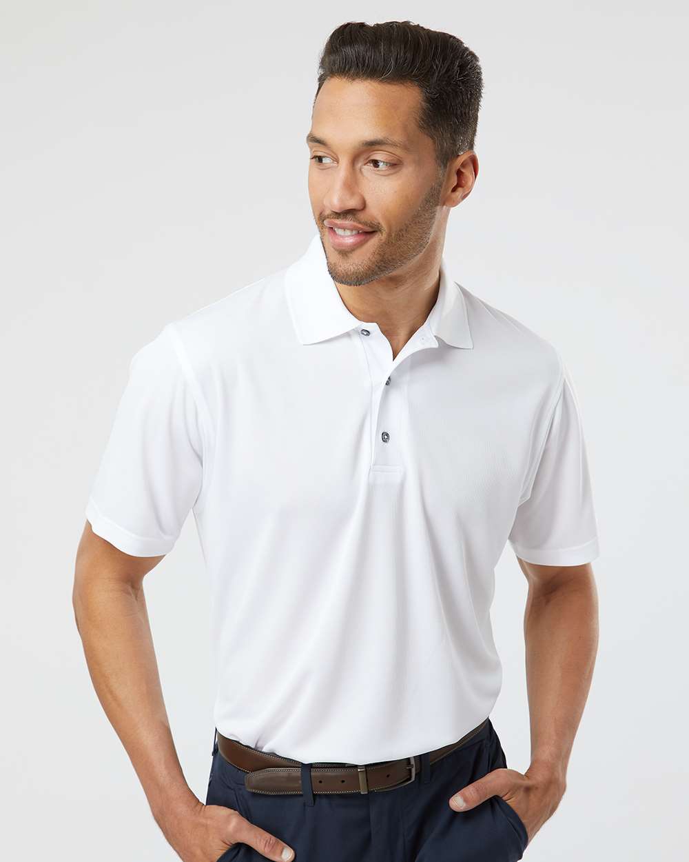 Paragon Polos Paragon 100 Men's Saratoga Performance Mini Mesh Polo