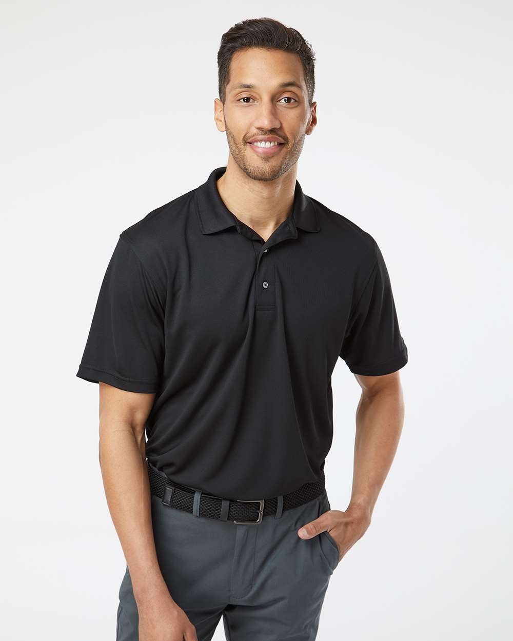 Paragon Polos Paragon 100 Men's Saratoga Performance Mini Mesh Polo