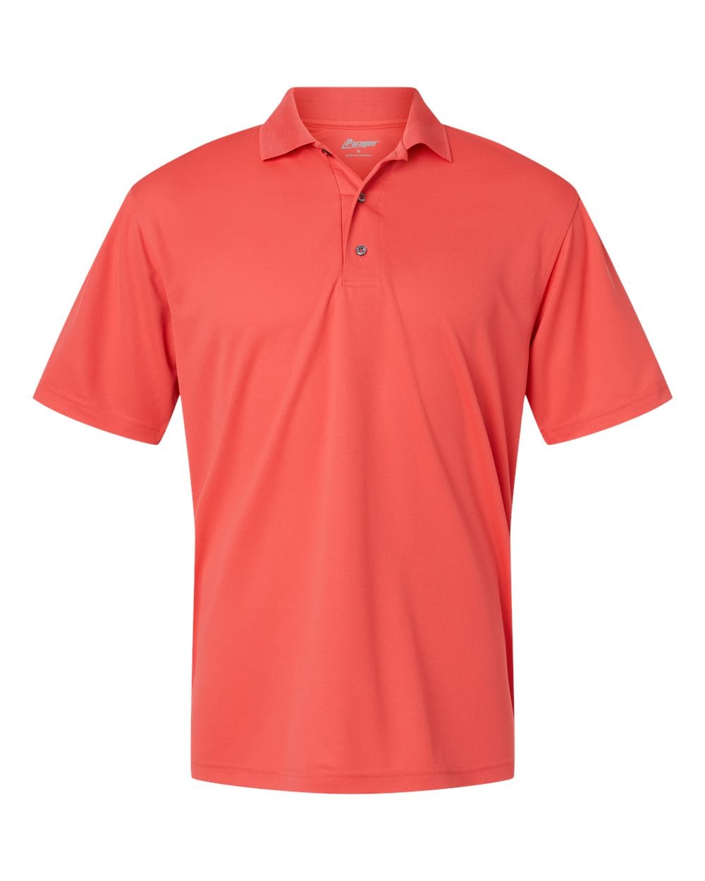 Paragon Polos S / Melon Paragon 100 Men's Saratoga Performance Mini Mesh Polo