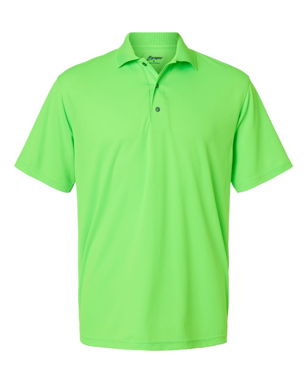 Paragon Polos S / Neon Lime Paragon 100 Men's Saratoga Performance Mini Mesh Polo