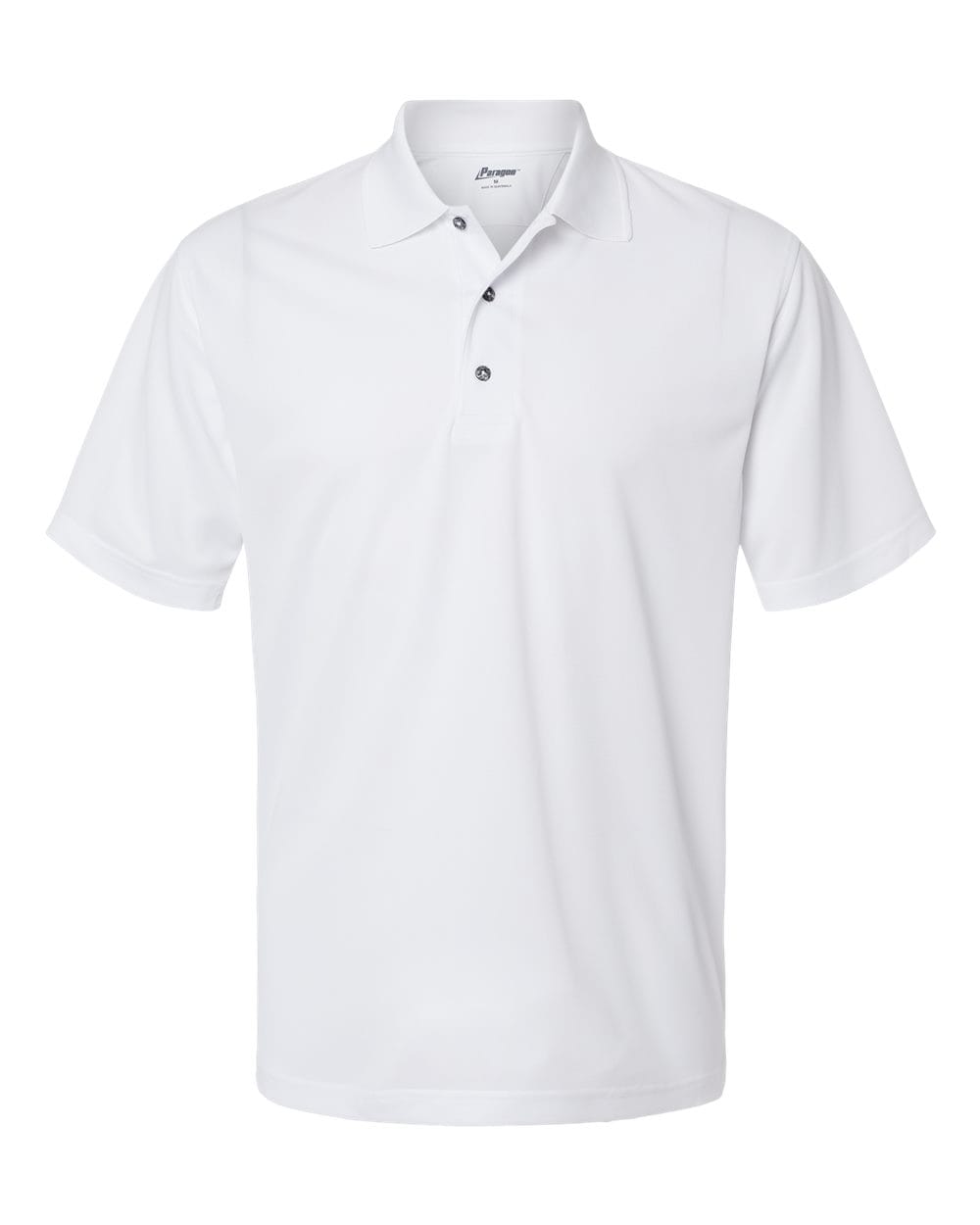 Paragon Polos S / White Paragon 100 Men's Saratoga Performance Mini Mesh Polo