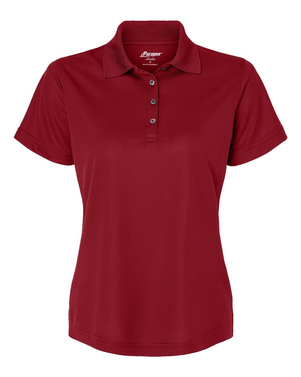 Paragon Polos XS / Cardinal Paragon 104 Women's Saratoga Performance Mini Mesh Polo
