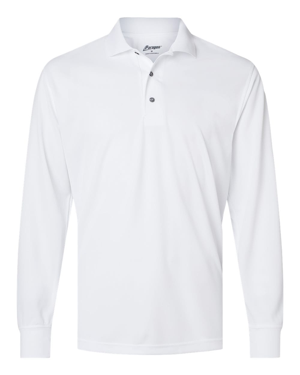 Paragon Polos S / White Paragon 110 Men's Prescott Long Sleeve Polo