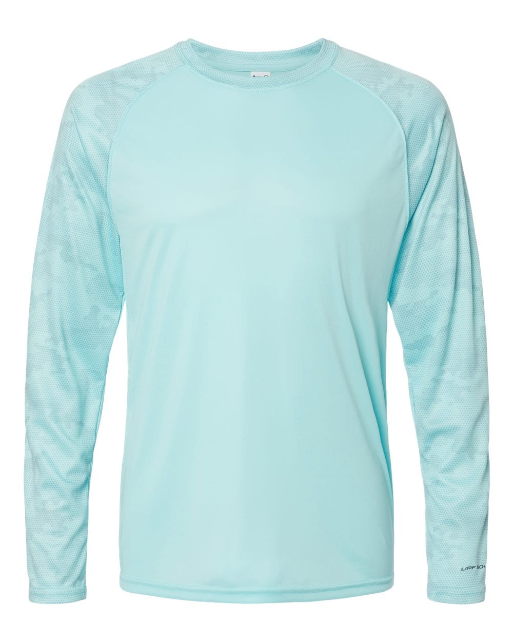 Paragon T-Shirts - Long Sleeve XS / Aqua Blue Paragon 216 Unisex Cayman Performance Camo Colorblocked Long Sleeve T-Shirt