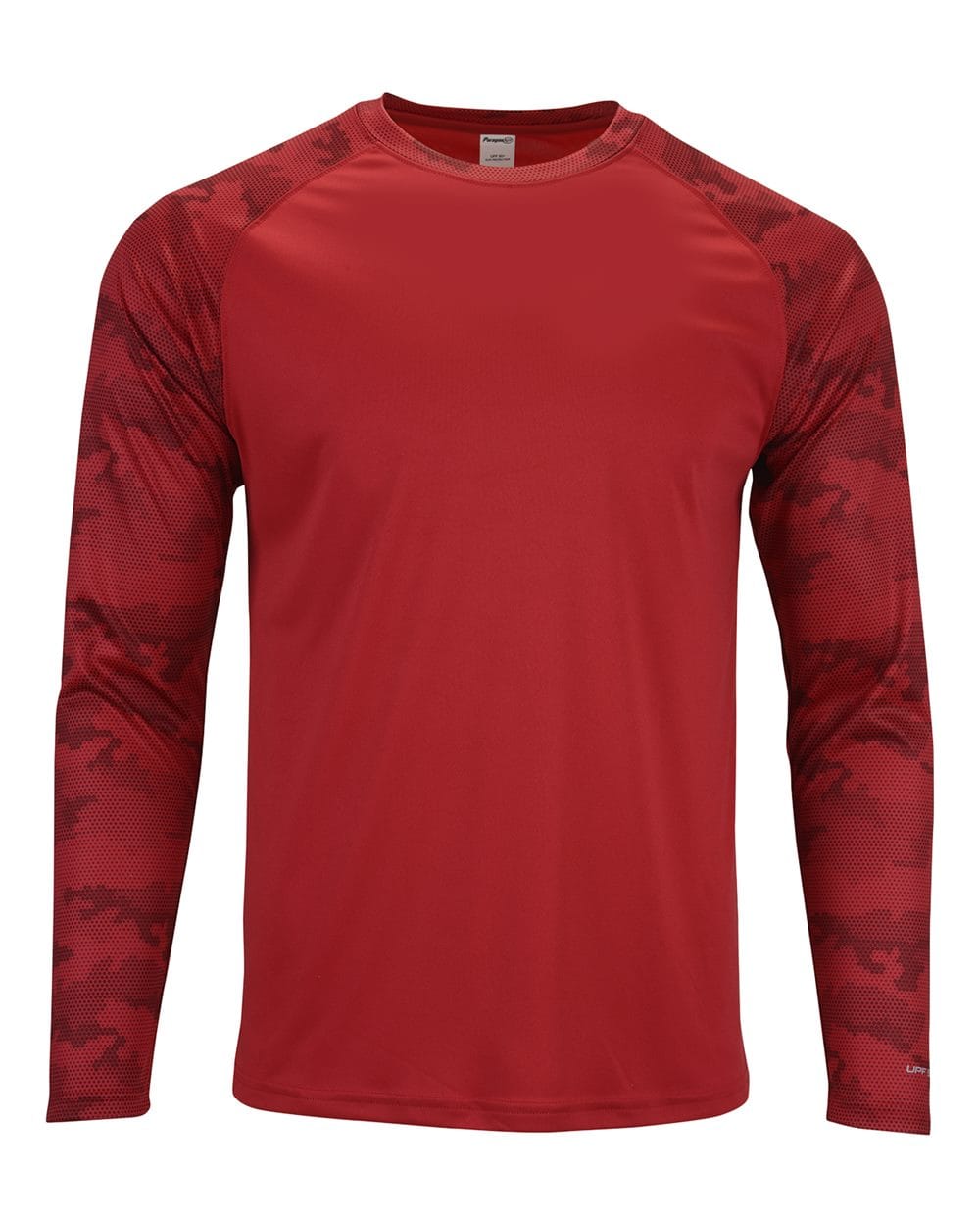 Paragon T-Shirts - Long Sleeve XS / Red Paragon 216 Unisex Cayman Performance Camo Colorblocked Long Sleeve T-Shirt