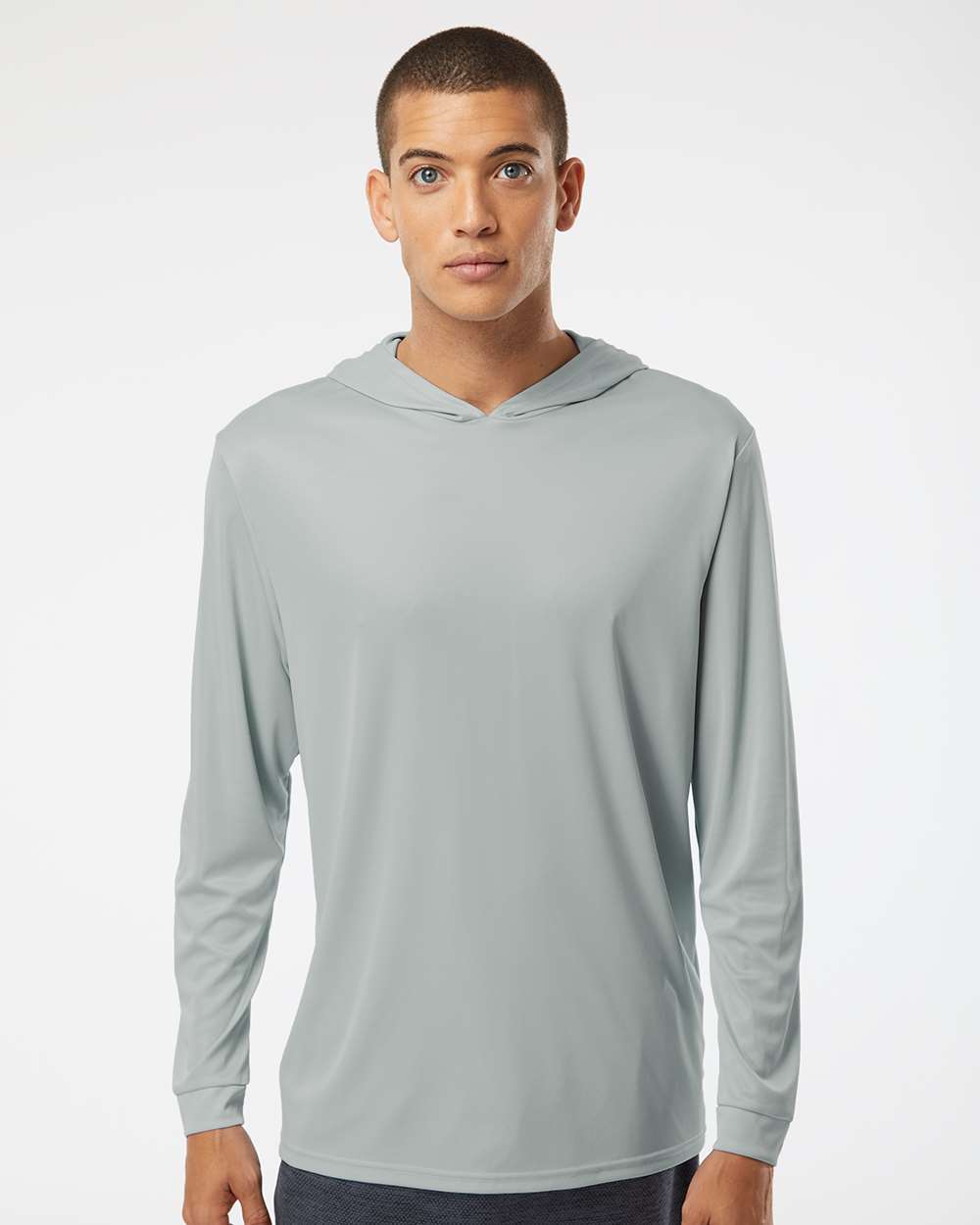 Paragon T-Shirts - Long Sleeve Medium Grey / XS Paragon 220 Unisex Bahama Performance Hooded Long Sleeve T-Shirt