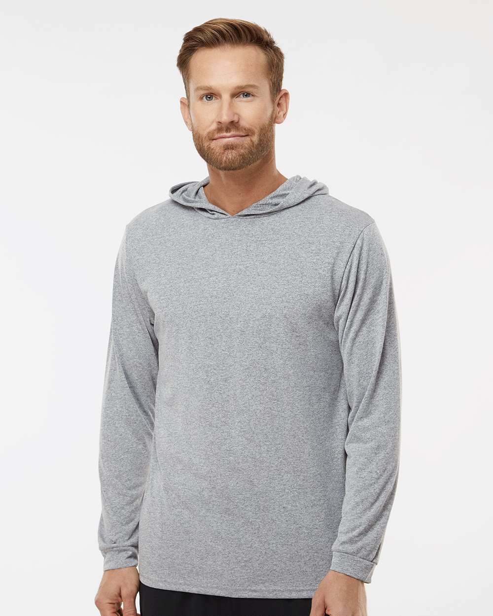 Paragon T-Shirts - Long Sleeve Heather Grey / XS Paragon 220 Unisex Bahama Performance Hooded Long Sleeve T-Shirt