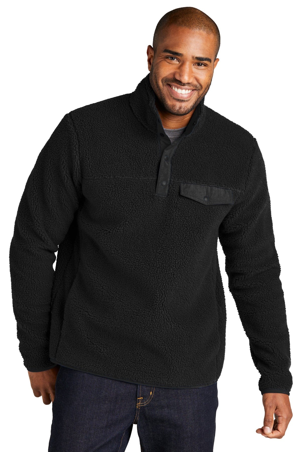 Port Authority Camp Fleece Snap Pullover F140 in 