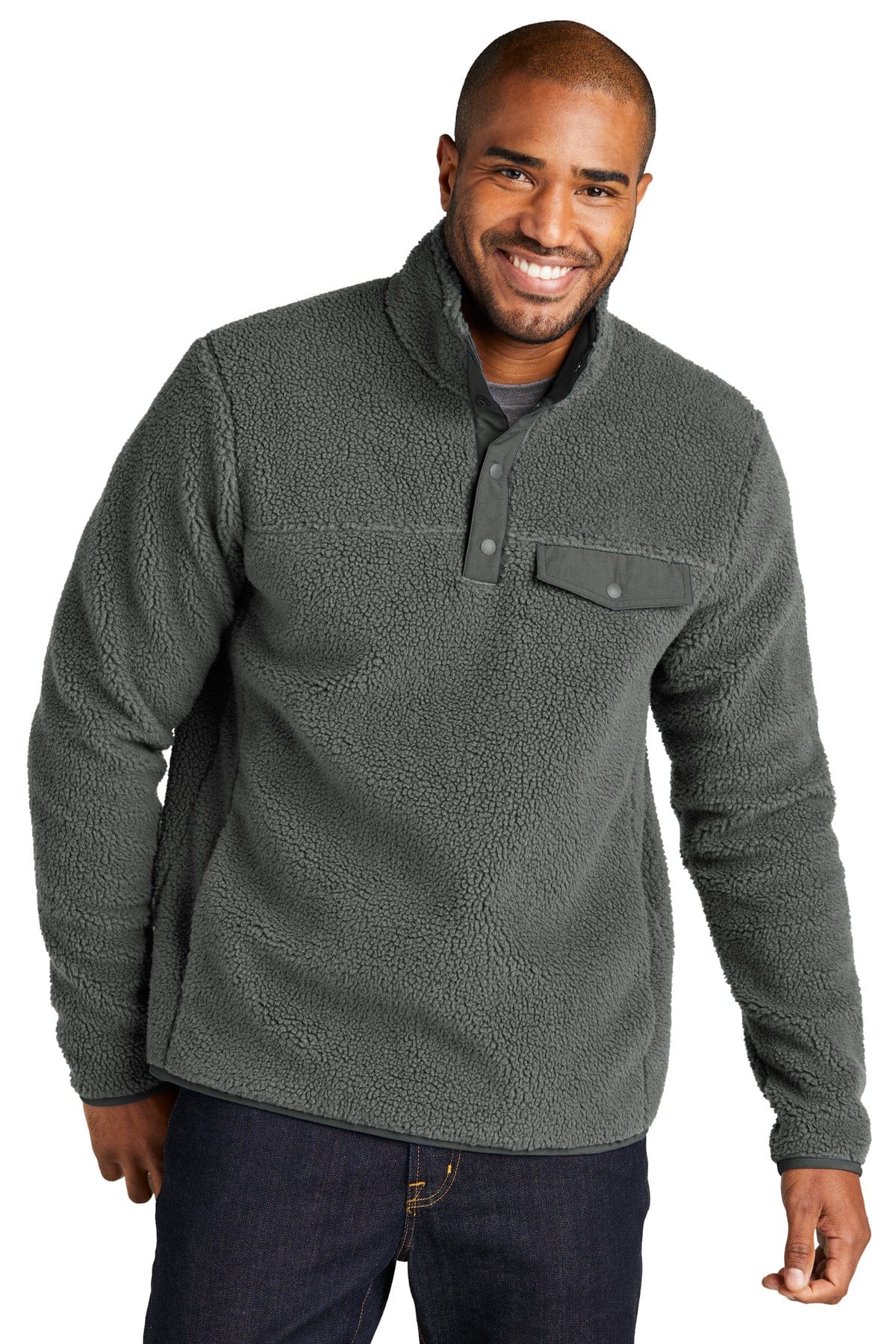 Port Authority Camp Fleece Snap Pullover F140 in 
