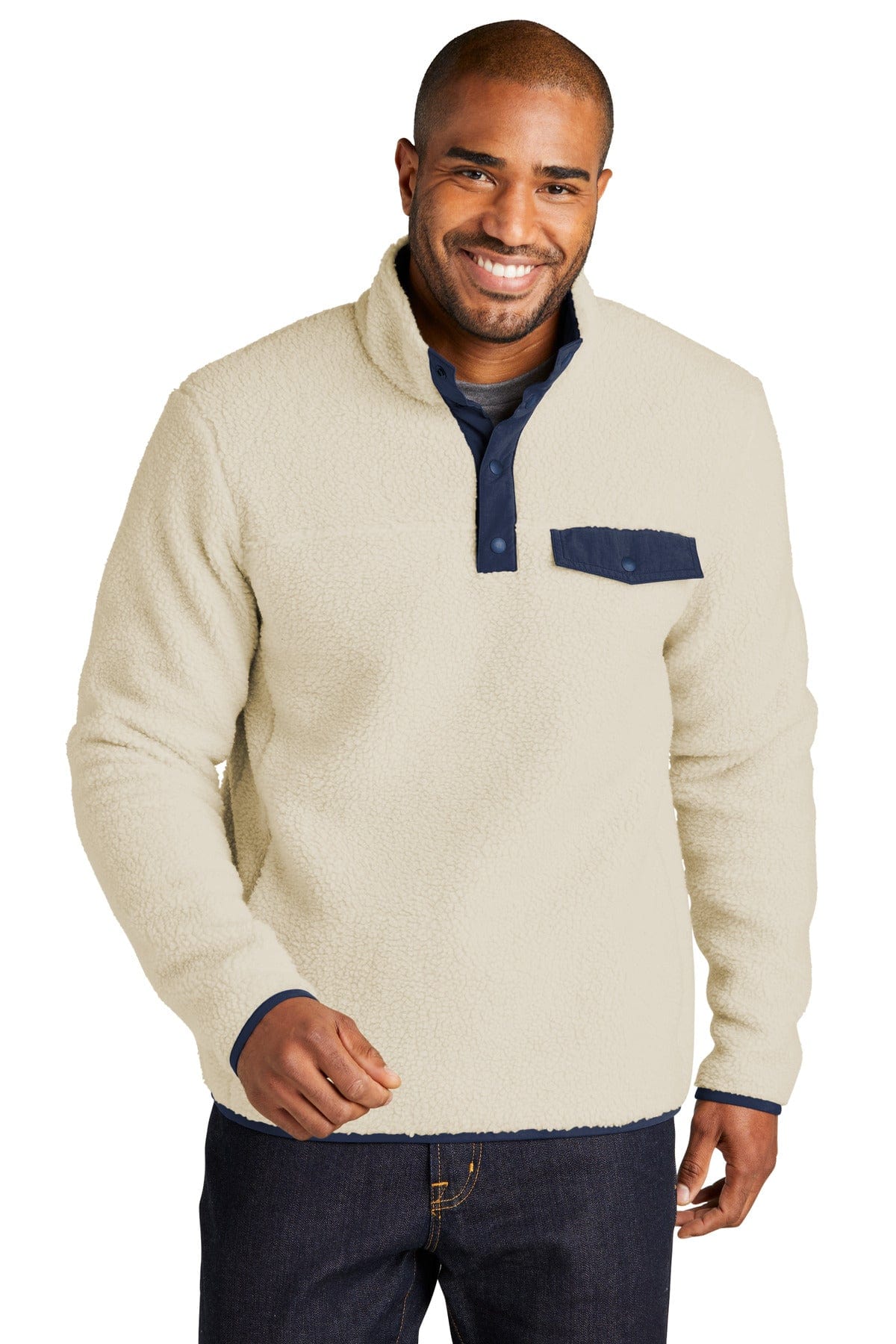 Port Authority Camp Fleece Snap Pullover F140 in 