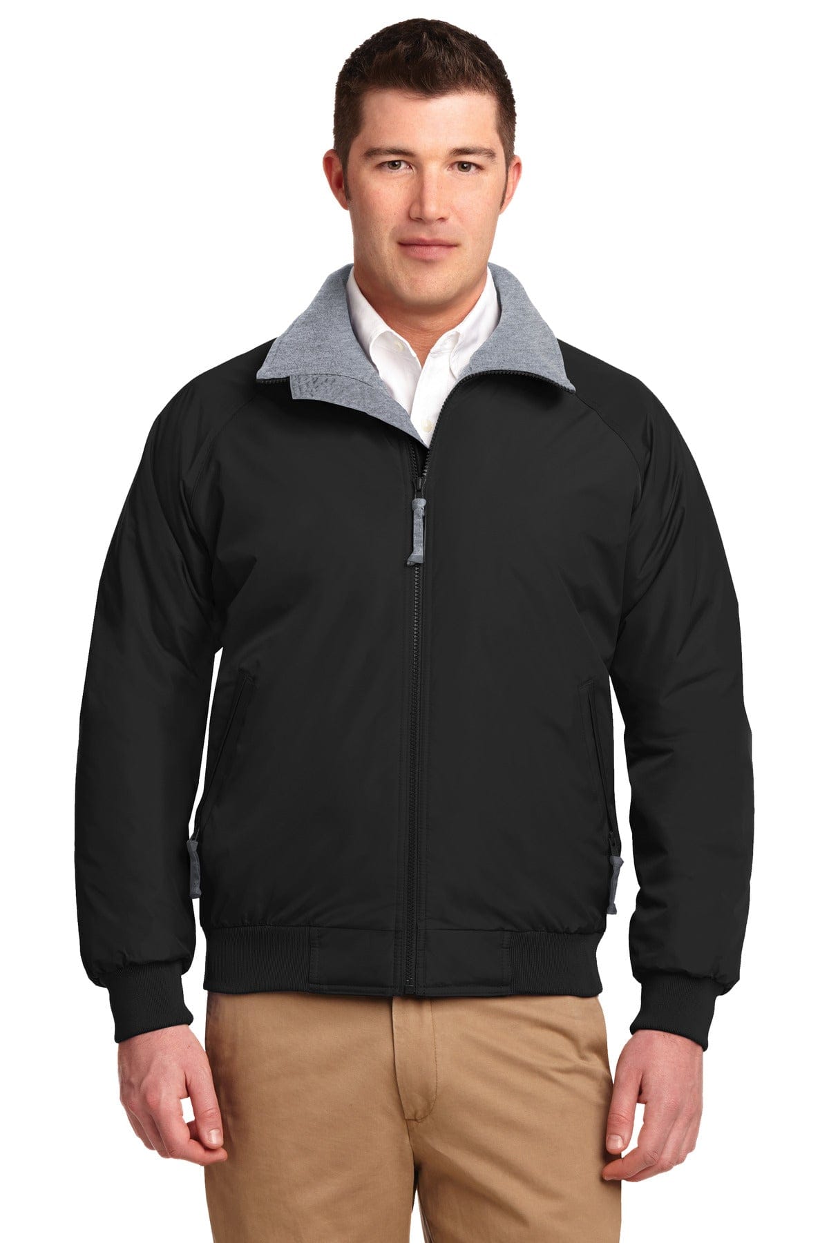 Port Authority Outerwear XS / True Black/ Grey Heather Port Authority Challenger Jacket. J754