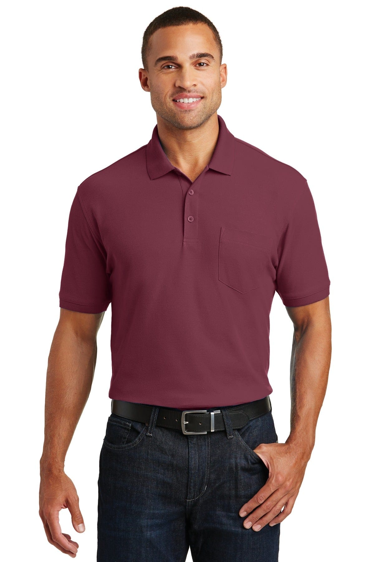 Port Authority Core Classic Pique Pocket Polo. K100P in 