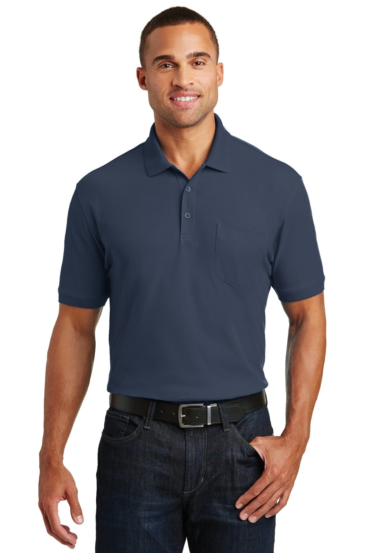 Port Authority Polos/Knits Port Authority Core Classic Pique Pocket Polo. K100P