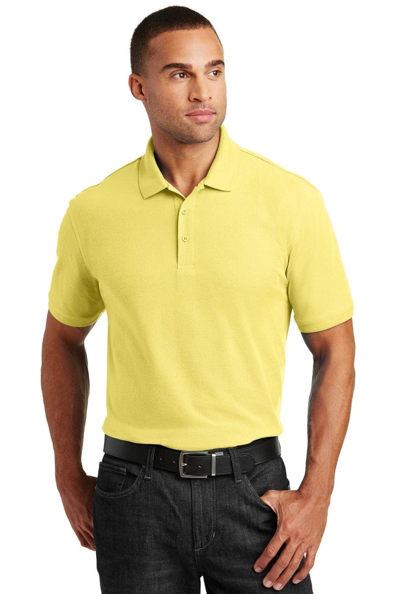 Port Authority Core Classic Pique Polo. K100 in Lemon Drop Yellow