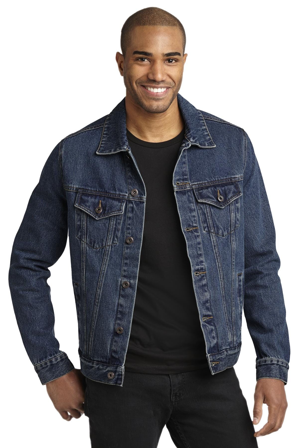Port Authority Denim Jacket. J7620 in 