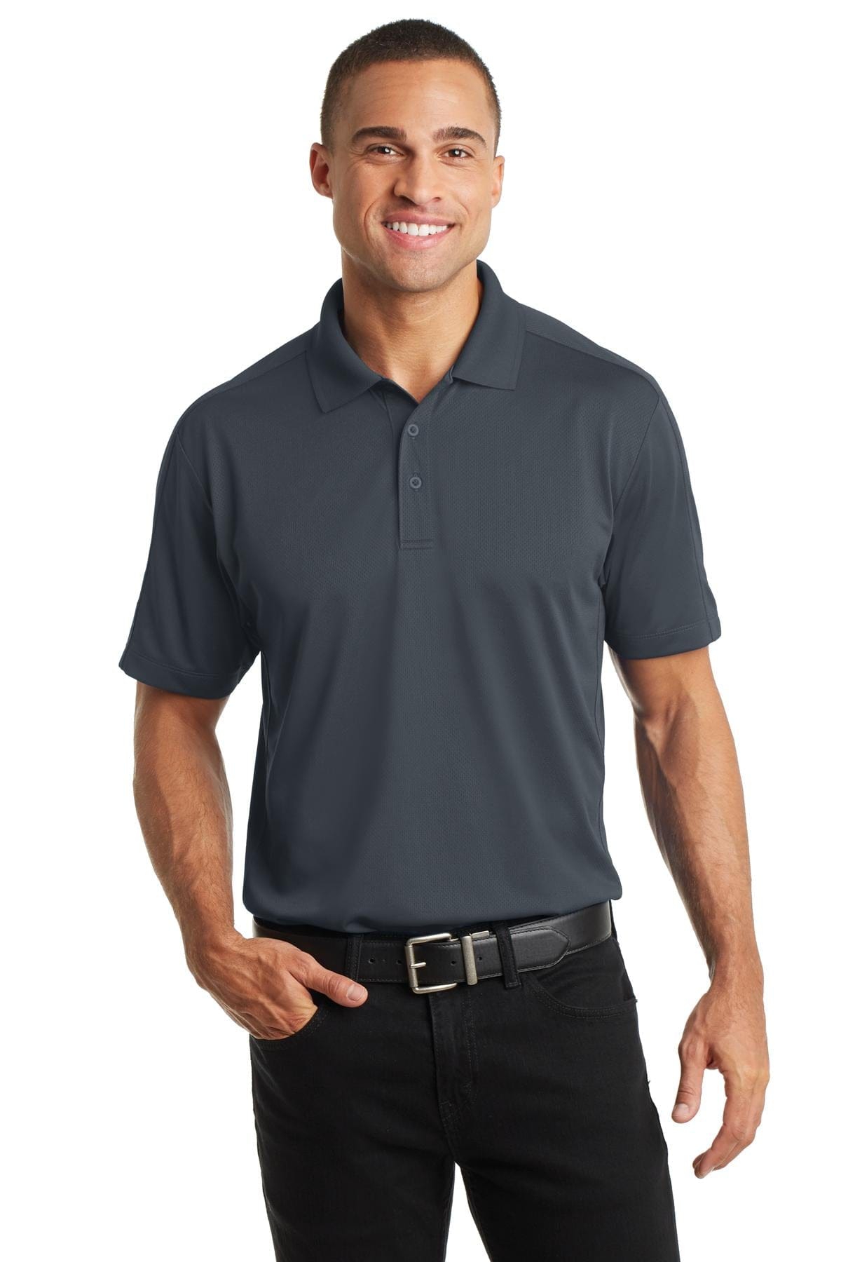 Port Authority Polos/Knits XS / Graphite Port Authority Diamond Jacquard Polo. K569
