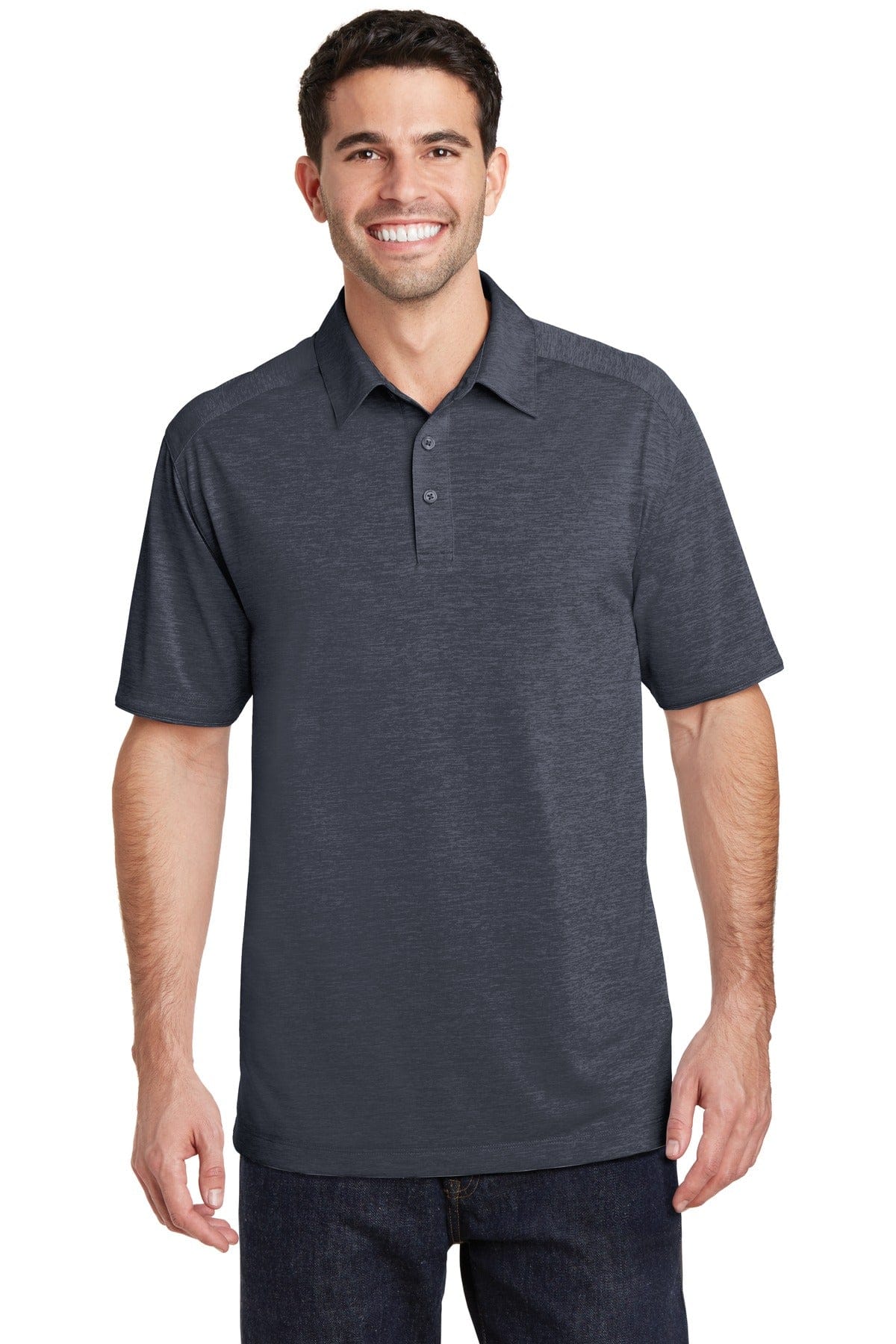 Port Authority Polos/Knits XS / Dark Grey Port Authority Digi Heather Performance Polo. K574