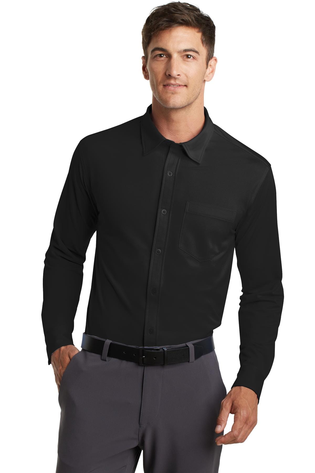 Port Authority Dimension Knit Dress Shirt. K570 in 